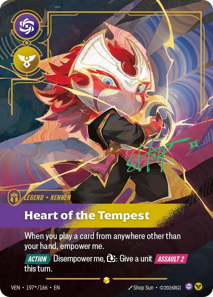 Kennen, Heart of the Tempest (Signature) (197*/166) [Vendetta]