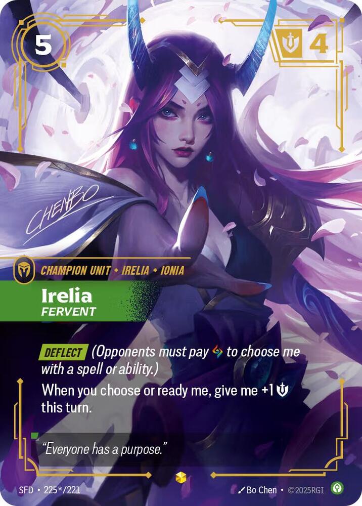 Irelia, Fervent (Signature) (225*/221) [Spiritforged]