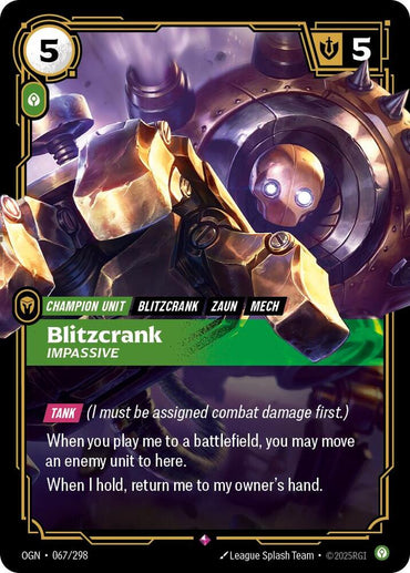 Blitzcrank, Impassive (067/298) [Origins]