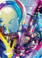 Tatsunari, Toad Rider Art Card [Kamigawa: Neon Dynasty Art Series]