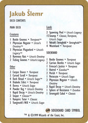 Jakub Slemr Decklist [World Championship Decks 1999]