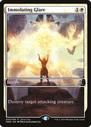Immolating Glare (Game Day) (Extended Art) [Oath of the Gatewatch Promos]