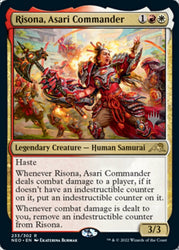 Risona, Asari Commander (Promo Pack) [Kamigawa: Neon Dynasty Promos]
