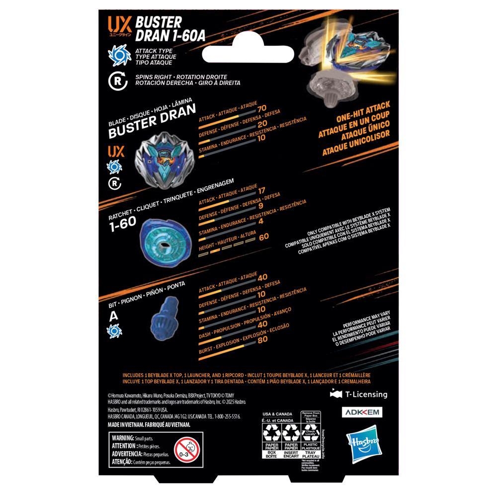 Beyblade UX: Buster Dran 1-60A Beyblade X Starter
