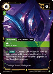 Azir, Ascendant (Alternate Art) (050a/221) [Spiritforged]