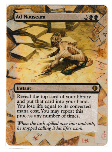 Ad Nauseam [Shards of Alara] (Altered) (Actual Scans)