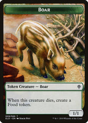 Boar Token [Throne of Eldraine Tokens]