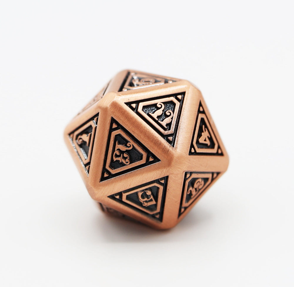 Foam Brain Games: Alchemist Metals Copper - Metal RPG Dice Set