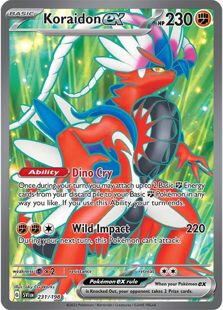pokemon card koraidon ex - 124/197 Double Rare - Obsidian Flames This is a pre Pokemon Card Koraidon ex 103/078