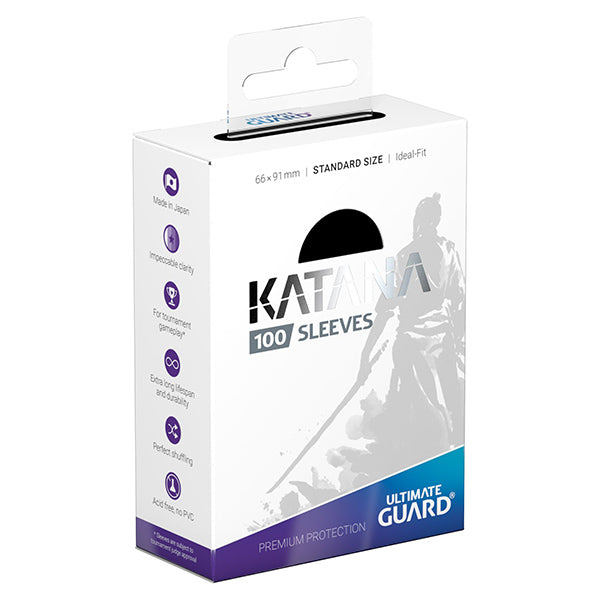 Ultimate Guard: Katana Sleeves - Black 100-Count