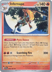 Infernape (033/167) (Theme Deck Exclusive) [Scarlet & Violet: Twilight Masquerade]