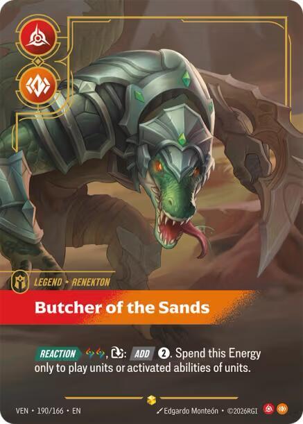 Renekton, Butcher of the Sands (Overnumbered) (190/166) [Vendetta]
