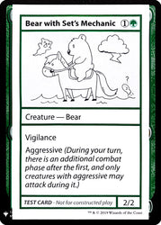 Bear with Set's Mechanic [Mystery Booster Playtest Cards]