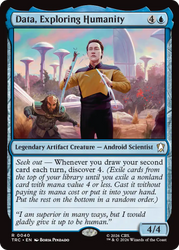 Data, Exploring Humanity (Surge Foil) [Star Trek Commander]