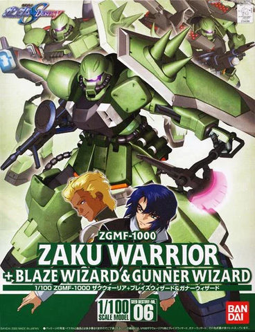 Gunpla: 1/100 ZGMF-1000 Zaku Warrior + Blaze Wizard & Gunner Wizard (1134099)