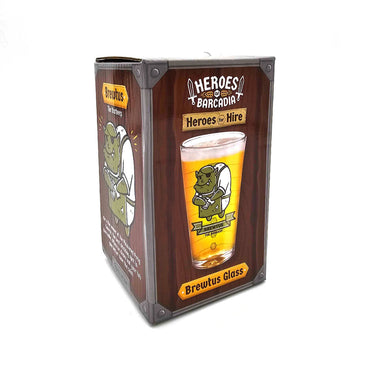 Heroes of Barcadia: Heroes for Hire - Brewtus the Barkeep Pint Glass