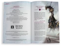 Broken Weave Gamemaster's Screen (5th edition)