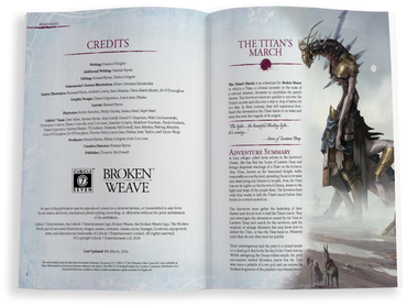 Broken Weave Gamemaster's Screen (5th edition)