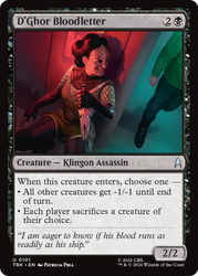 D'Ghor Bloodletter [Star Trek]