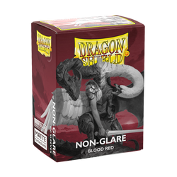 Dragon Shield Non-Glare Matte Blood Red Sleeves (100-Pack)
