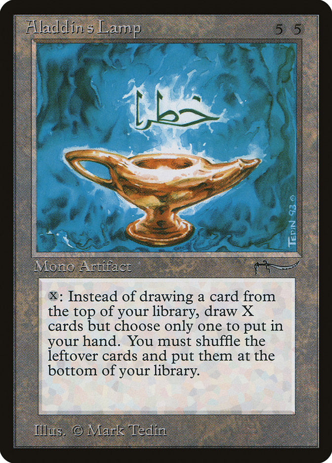 best arabian nights cards mtg Aladdin's Lamp [Arabian Nights] Style:Full Box and up to one Saga Creatures from Final edh