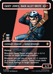 Casey Jones, Back Alley Brute (Borderless) (Surge Foil) [Teenage Mutant Ninja Turtles Commander]