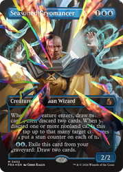 Seasoned Cryomancer (Borderless) (Facet Foil) (0452) [Reality Fracture]