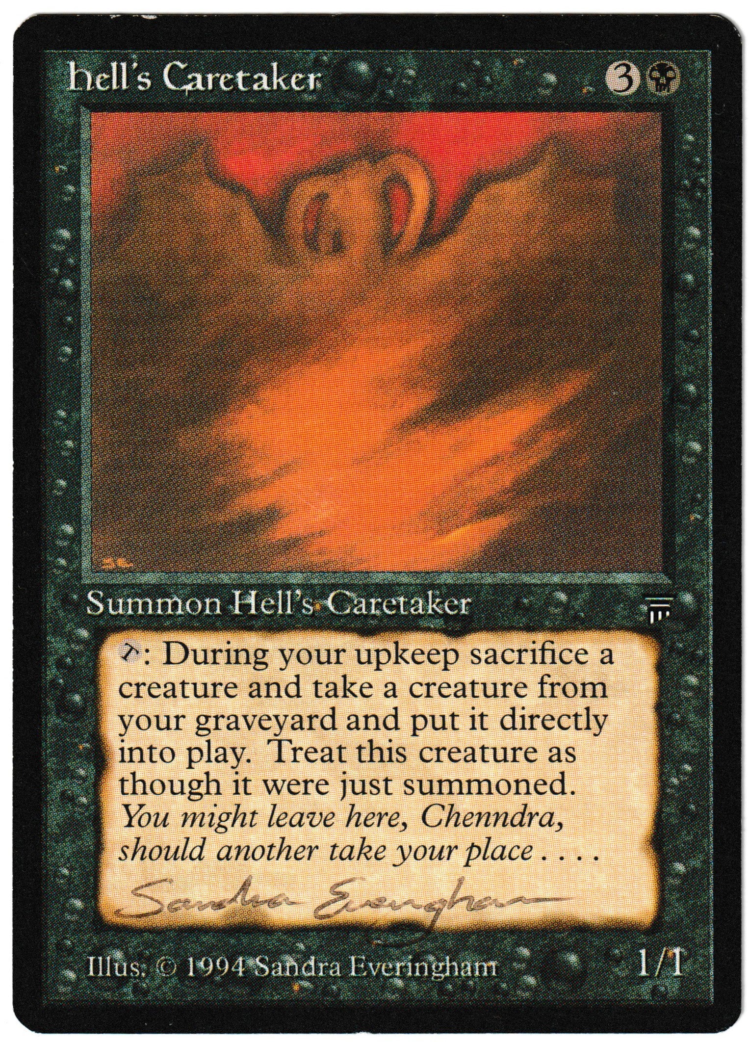 Hell's Caretaker (Signed) [Legends]