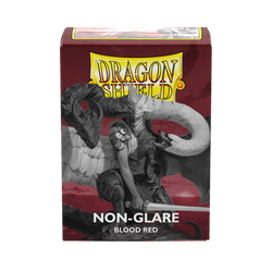 Dragon Shield Non-Glare Matte Blood Red Sleeves (100-Pack)