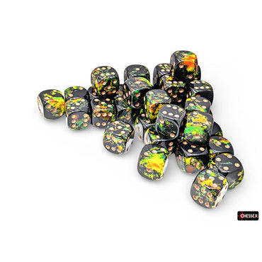 Chessex: Brush Dice - Deep Forest 12mm d6 Dice Block (CHX24805)
