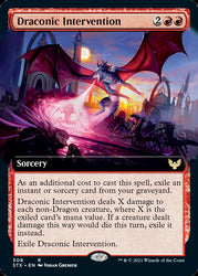 Draconic Intervention (Extended Art) [Strixhaven: School of Mages]
