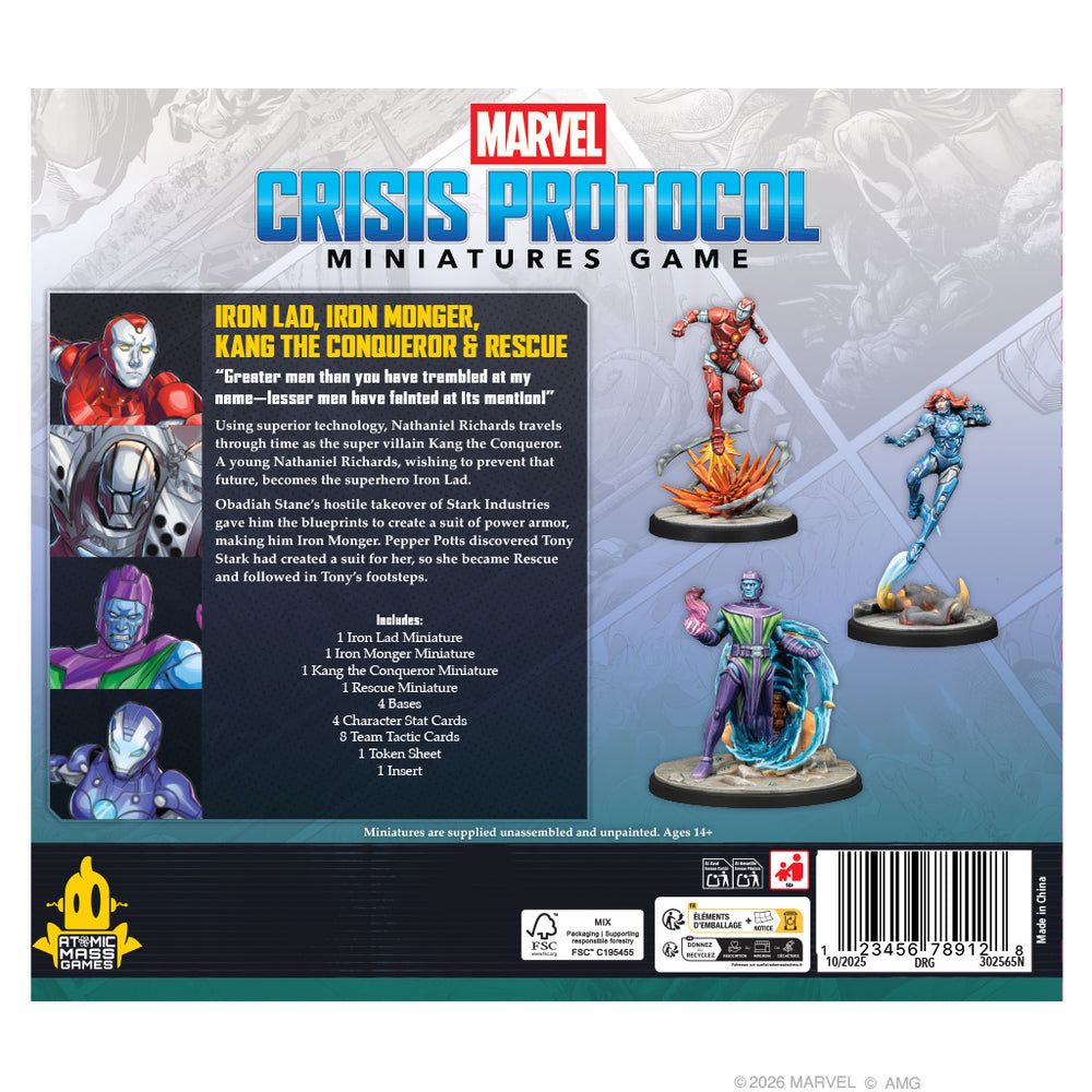 Marvel Crisis Protocol: Iron Lad, Iron Monger, Kang The Conqueror & Rescue