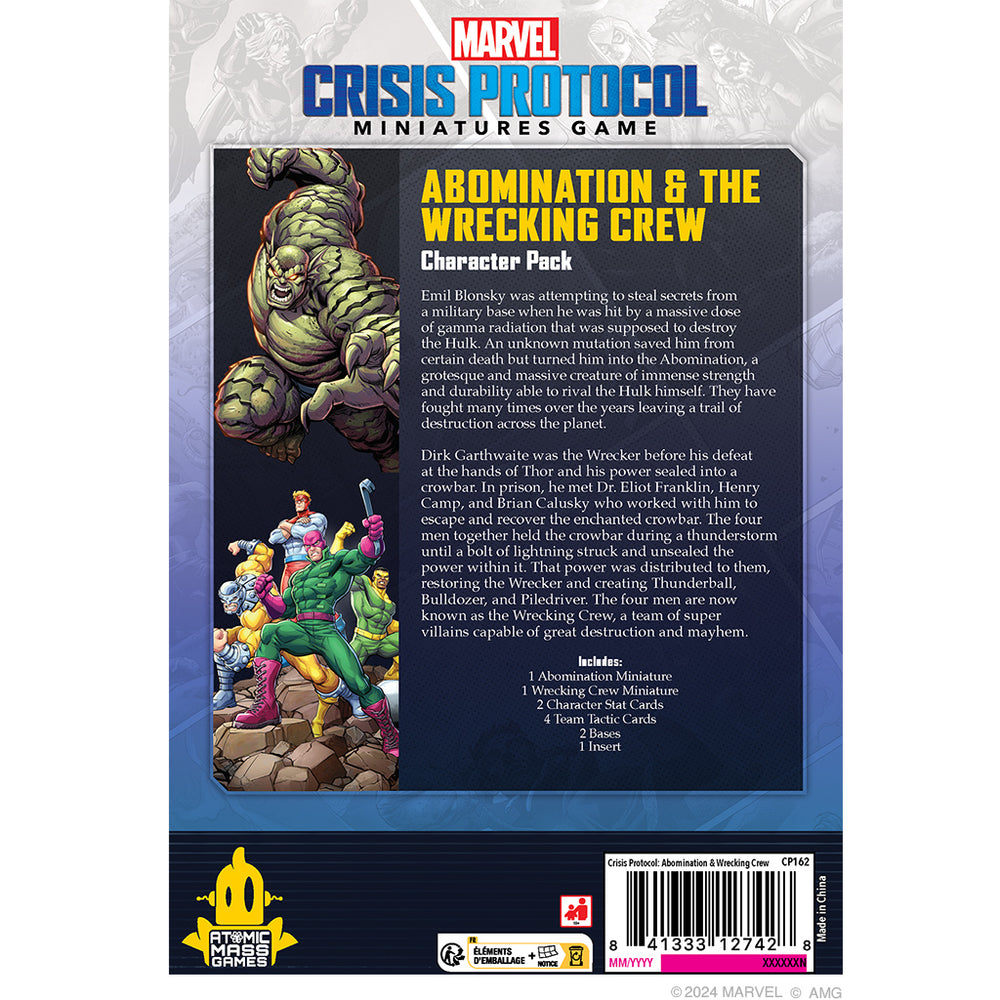 Marvel Crisis Protocol: Abomination & The Wrecking Crew