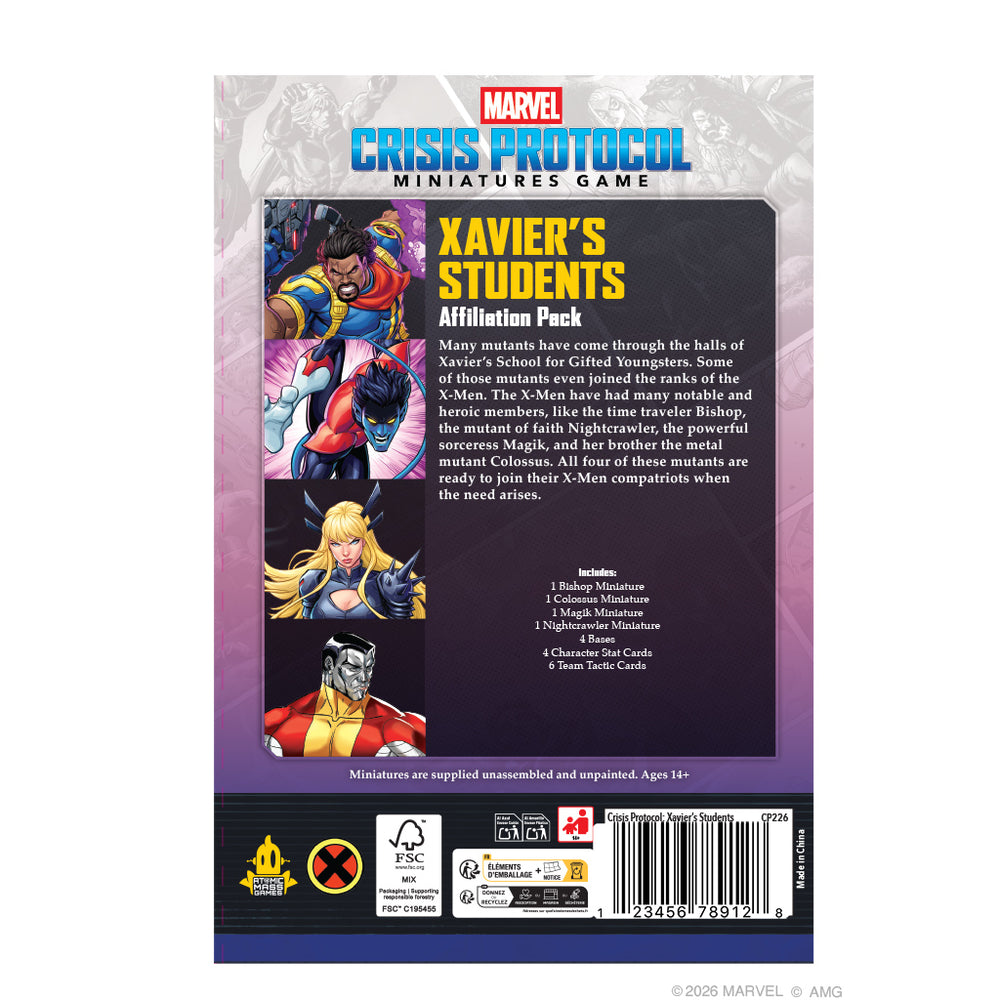 Marvel Crisis Protocol: Xavier’s Students Affiliation Pack