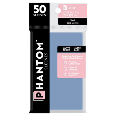 Phantom Sleeves: Matte/Matte - Rose Size (10mmX120mm) (50ct)