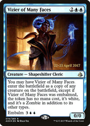 Vizier of Many Faces [Amonkhet Prerelease Promos]