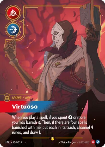 Jhin, Virtuoso (Overnumbered) (226/219) [Unleashed]