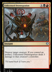 Unlicensed Disintegration [Starter Commander Decks]
