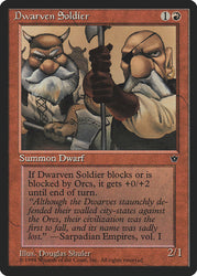 Dwarven Soldier (Douglas Shuler) [Fallen Empires]
