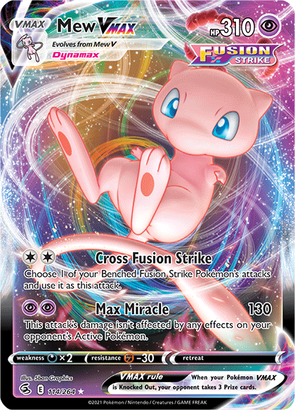pokemon card mew v PSA 10 #060 Crown Zenith favorite character Mew V 2023 Pokemon Sword