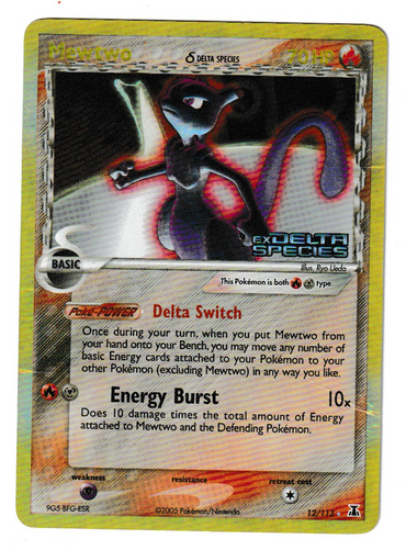 Mewtwo (12/113) (Delta Species) (Stamped) [EX: Delta Species] (M2DS005R)