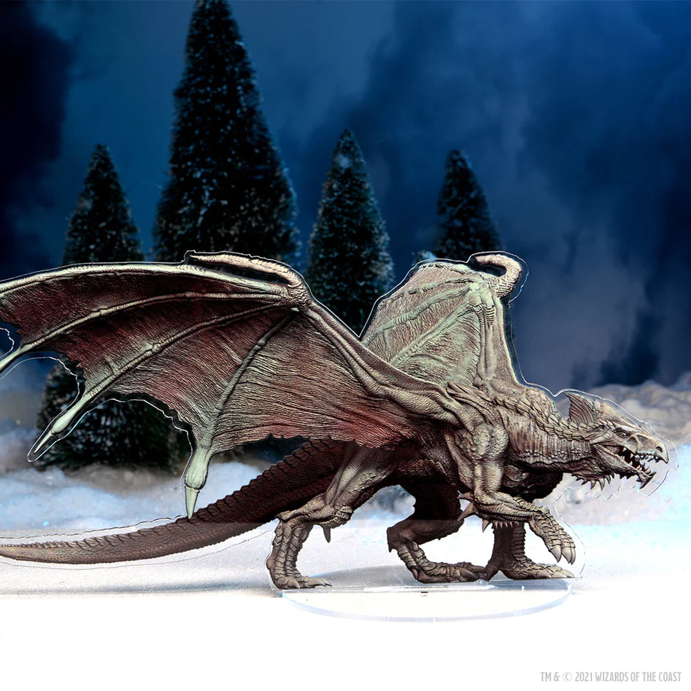 D&D Idols of the Realms: Icewind Dale - Rime of Frostmaiden 2D Adult White Dragon