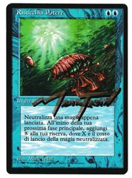 Mana Drain (Italian) (Shadow Signed) [Legends] (Actual Scans)