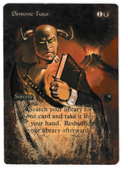 Demonic Tutor [Revised Edition] (Altered) (MV Alters) (Actual Scans)