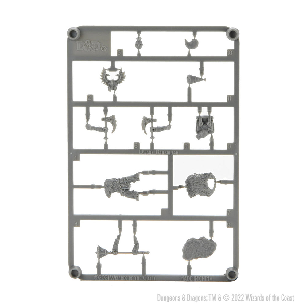 D&D Frameworks: Dwarf Barbarian Female (W1)