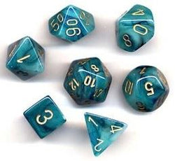 Chessex: Phantom Polyhedral Teal/Gold (CHX 27489)