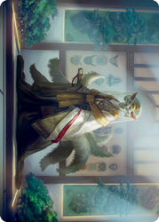 Light-Paws, Emperor's Voice Art Card [Kamigawa: Neon Dynasty Art Series]