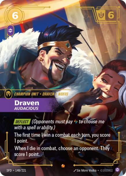 Draven, Audacious (148/221) [Spiritforged]