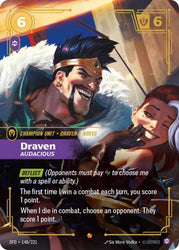 Draven, Audacious (148/221) [Spiritforged]
