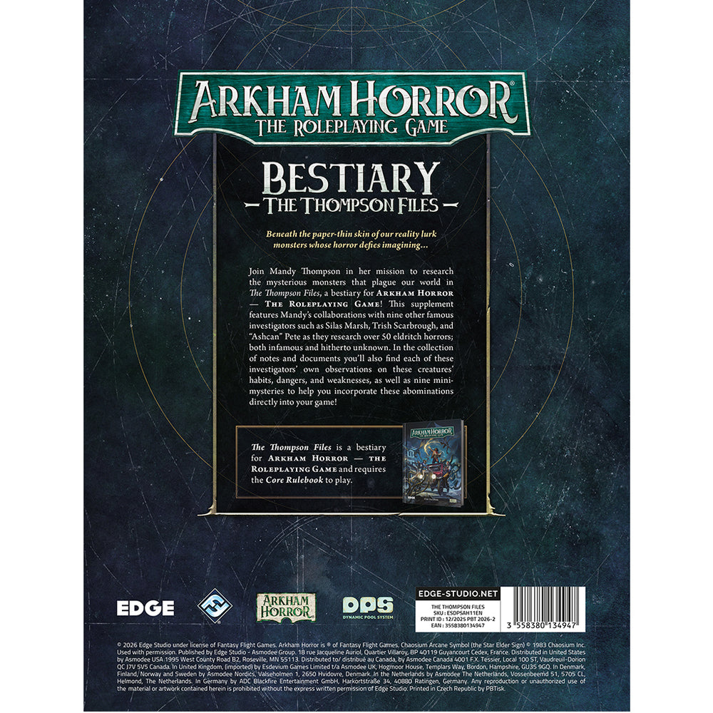 Arkham Horror RPG - The Thompson Files
